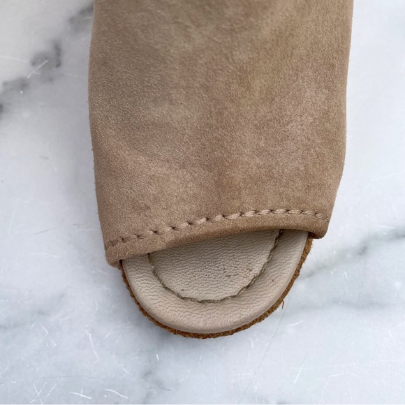 Prada suede wedge espadrille mule sandal size IT 36 US 6 - Picture 9 of 15